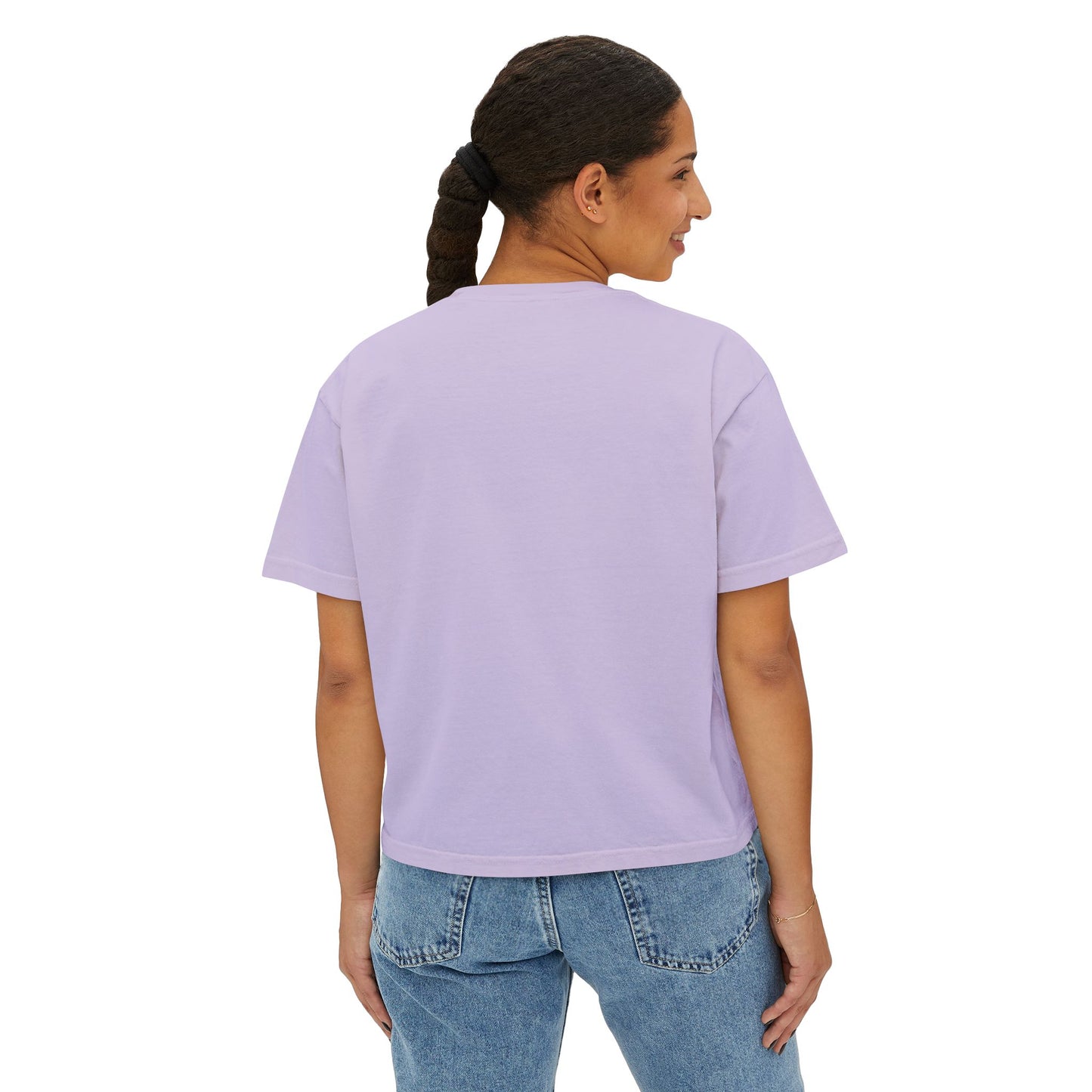 Plumeria Floral Boxy Tee — Pink Tropical Flower Crop Tee